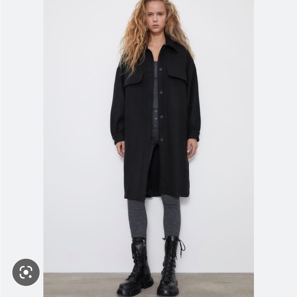 Zara Wool blend long shirts